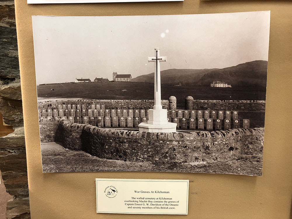 The war graves at Kilchoman from the Otranto shipwreck
