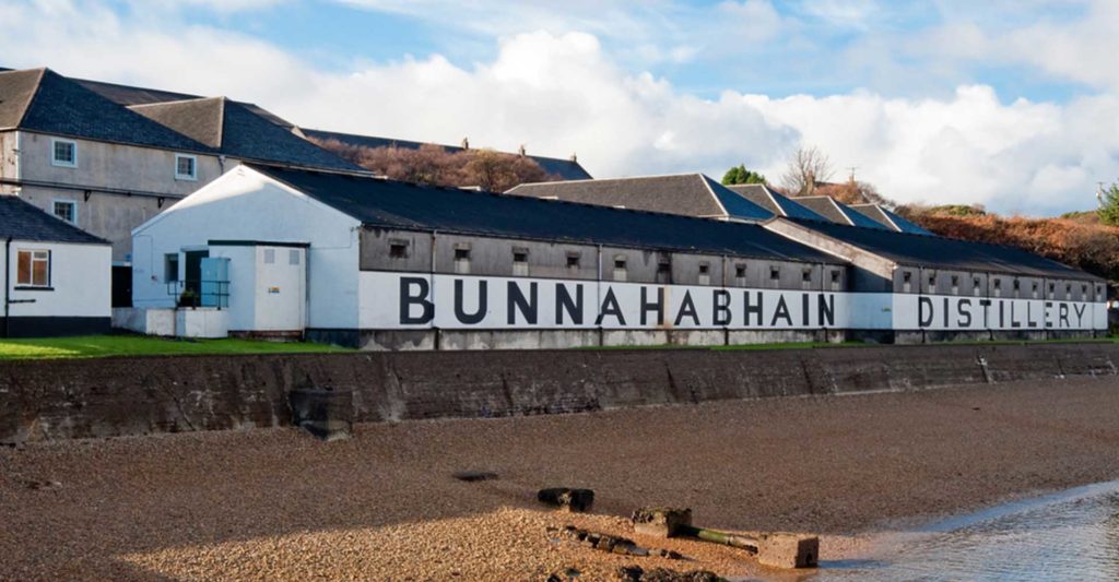 Bunnahbhain whisky distillery on Islay